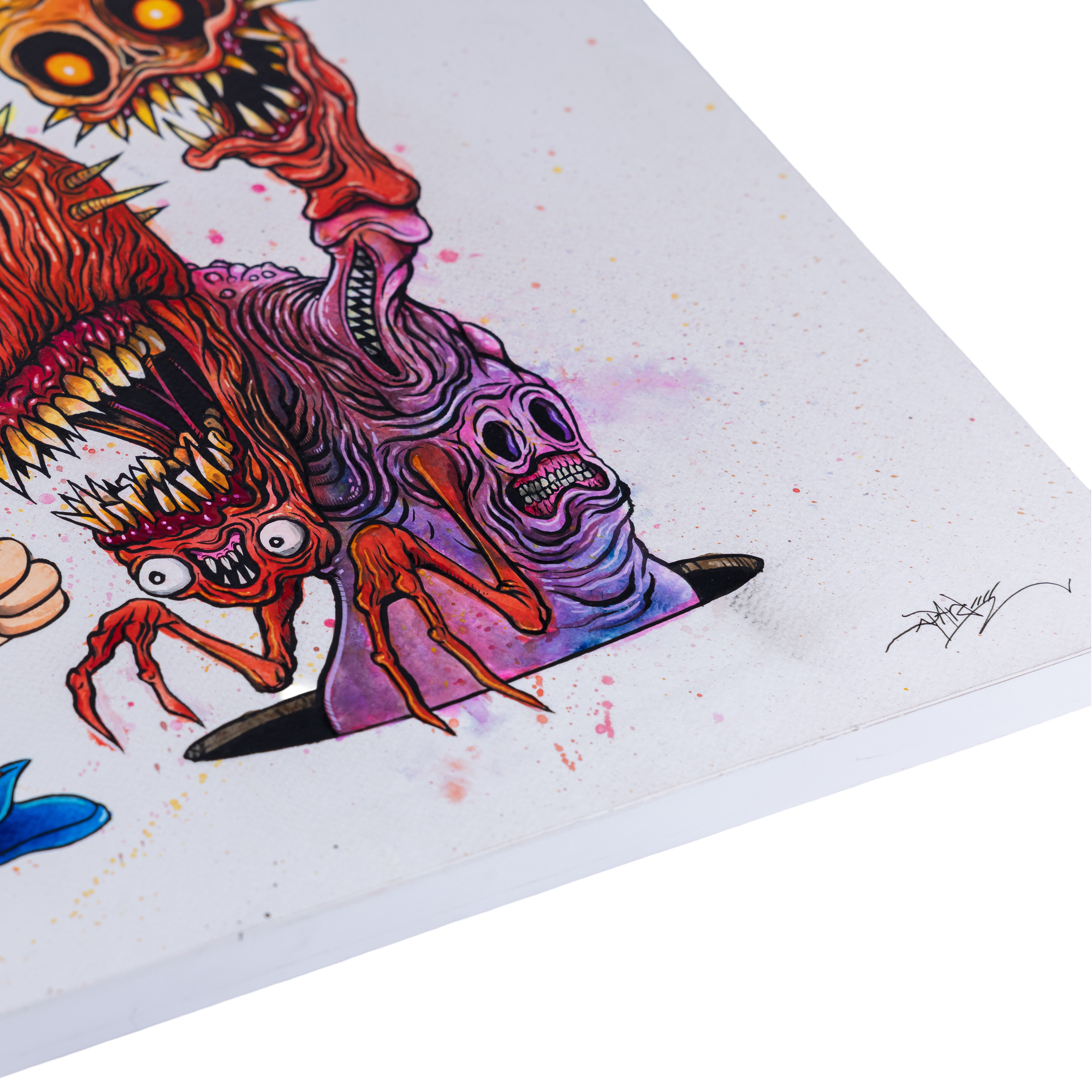 2 Alex Kidd In Hellworld ORIGINAL by Alex Pardee