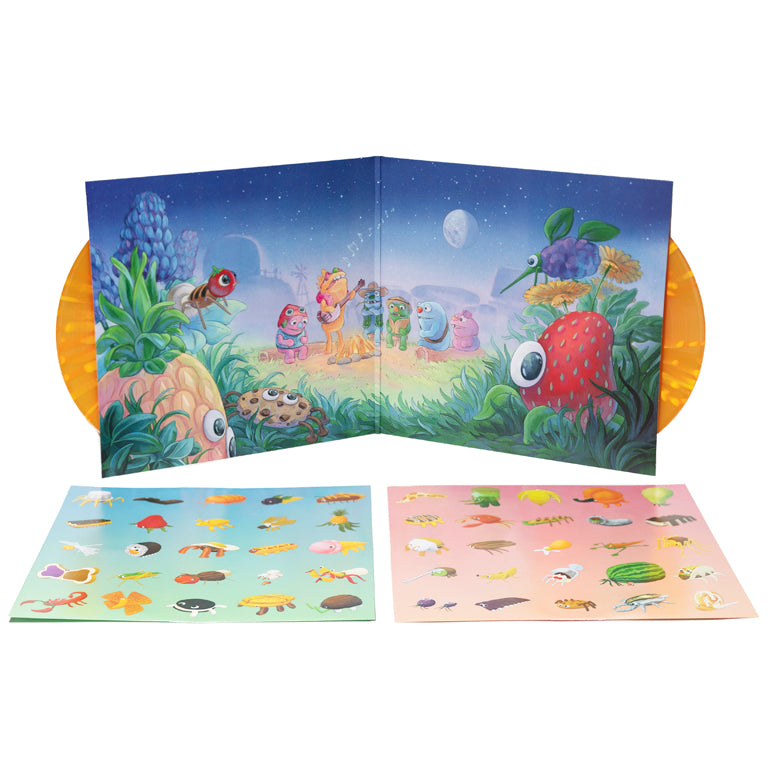 Bugsnax 2xLP Open Jacket Display With Discs and Sleeves