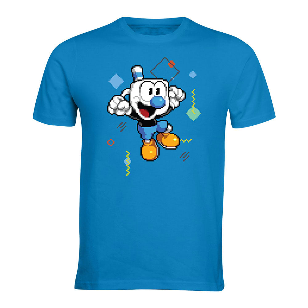 cuphead ゲーミングマウスパッド　レア iam8bit | Mighty Cuphead Adventure Pixel Art Mugman T-Shirt