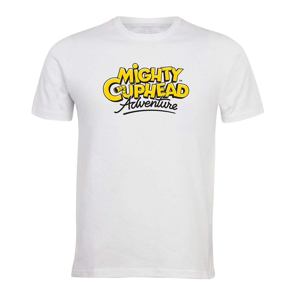 iam8bit | Mighty Cuphead Adventure Logo T-Shirt