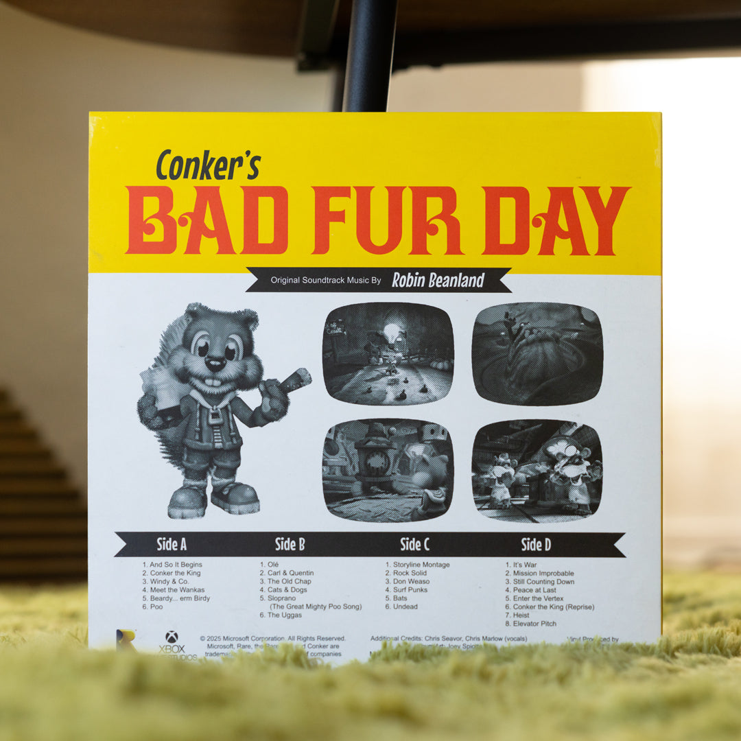 Conker’s Bad Fur Day Vinyl Soundtrack 2xLP Reissue