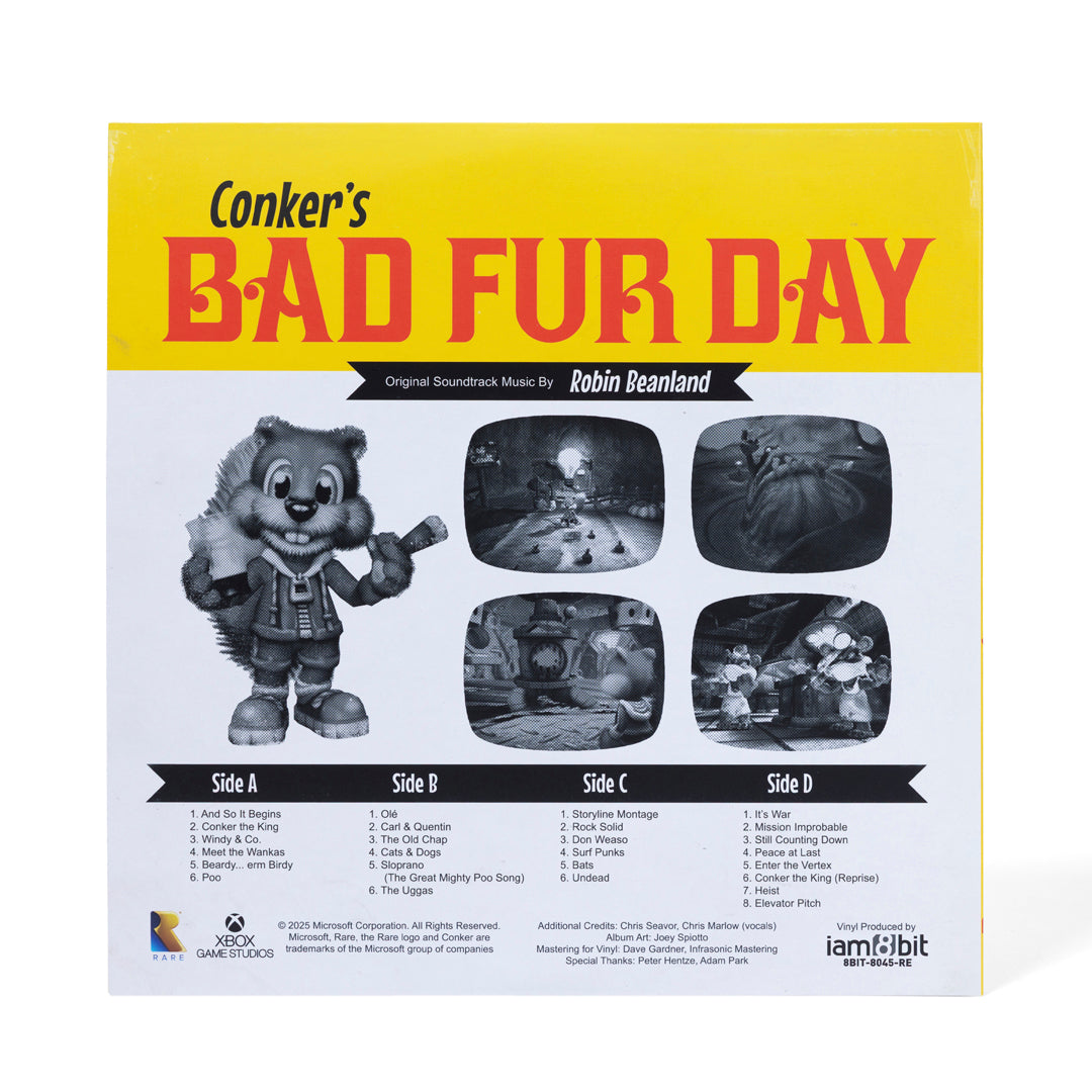 Conker’s Bad Fur Day Vinyl Soundtrack 2xLP Reissue