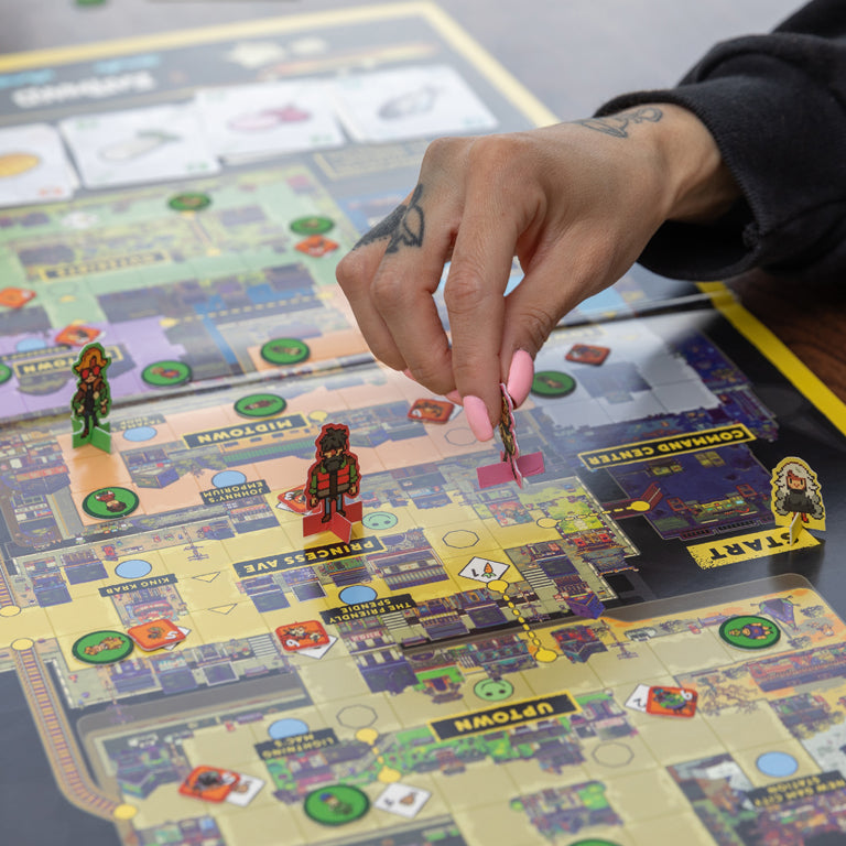 Eastward 2xLP Vinyl Soundtrack (Limited Edition Board Game), Game Board, Game Cards, and Character Pieces