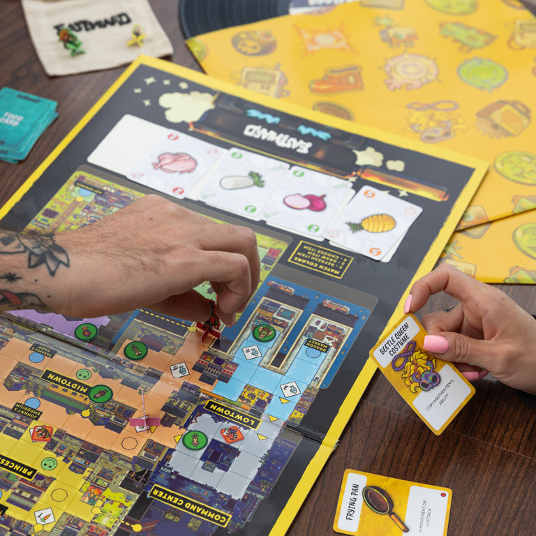 Eastward 2xLP Vinyl Soundtrack (Limited Edition Board Game), Game Board, Game Cards, Game Manual, Game Pouch, Vinyl Disc and Vinyl Sleeves