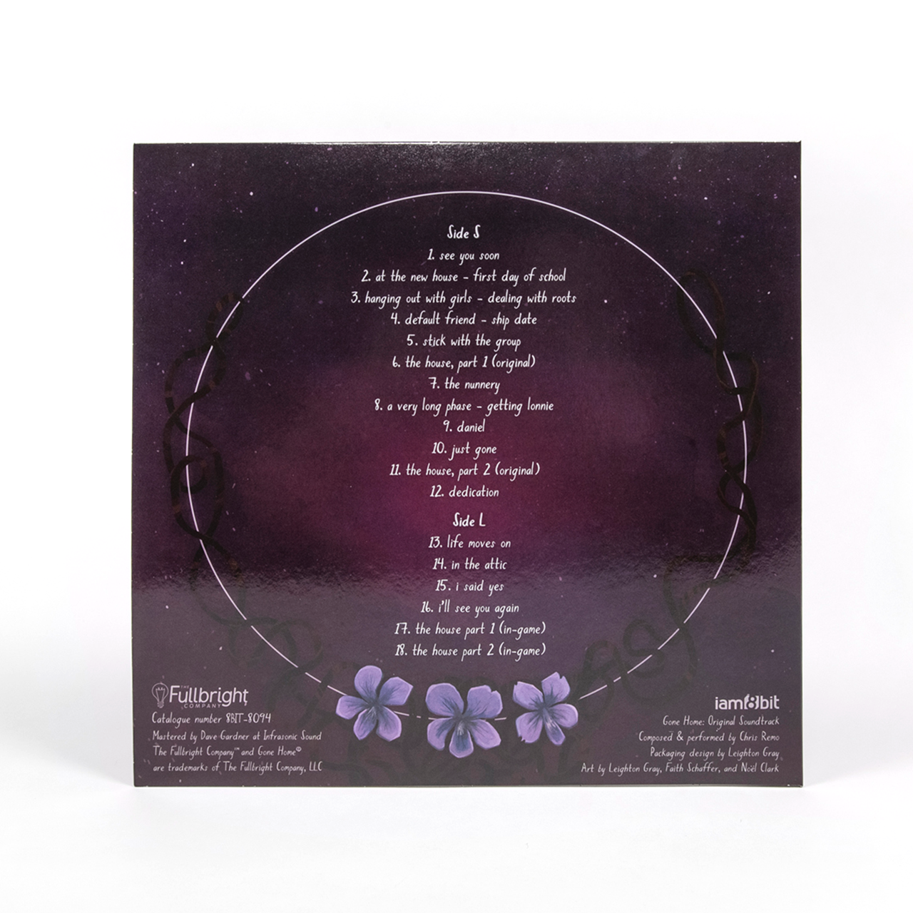 Gone Home Vinyl Soundtrack (10th Anniversary Edition) (Back)