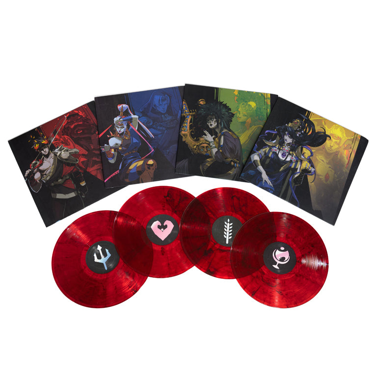 Hades: Original Soundtrack 4xLP - Sleeves and iam8bit Exclusive Smoke Red Discs