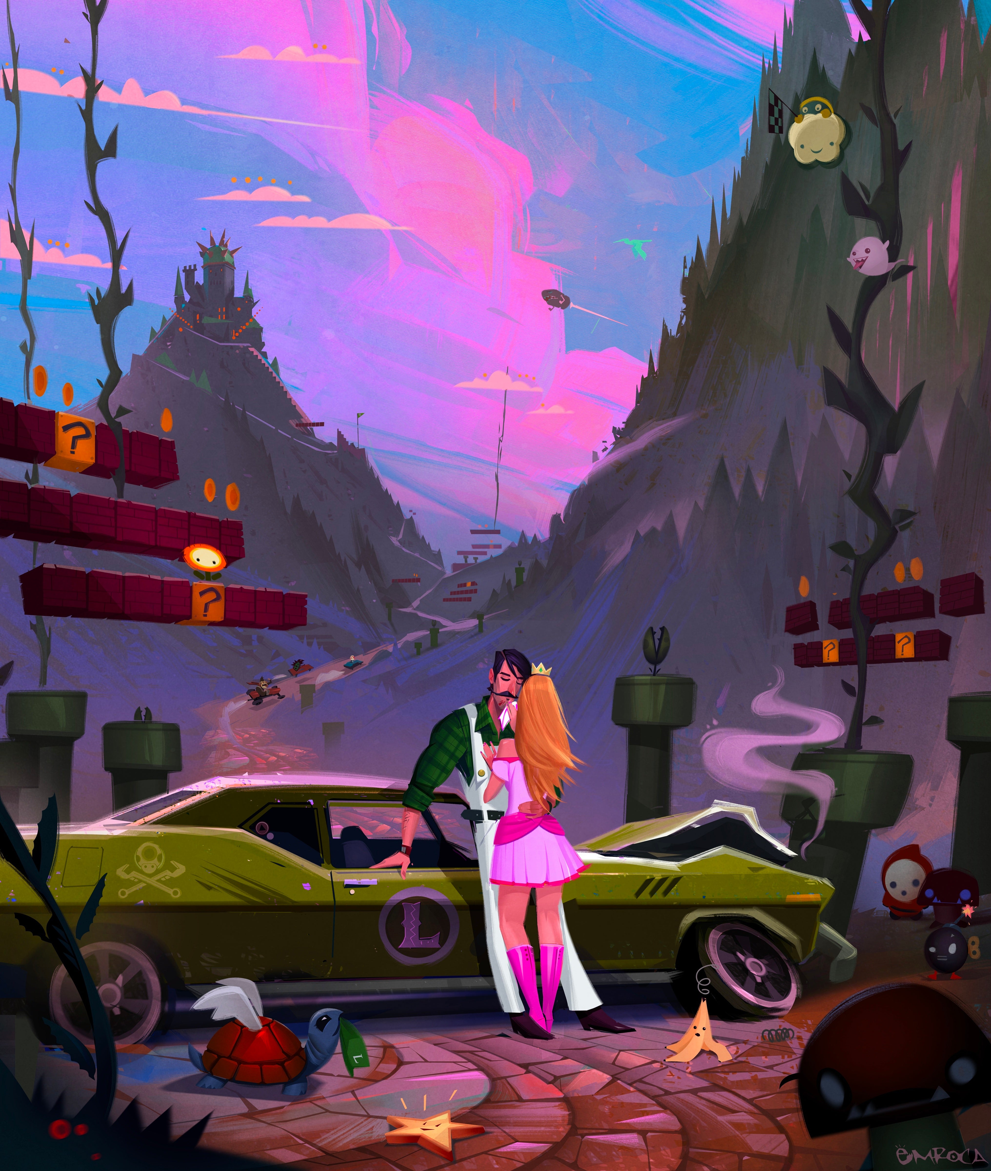 90 Peach's Secret PRINT by Jose Emroca Flores