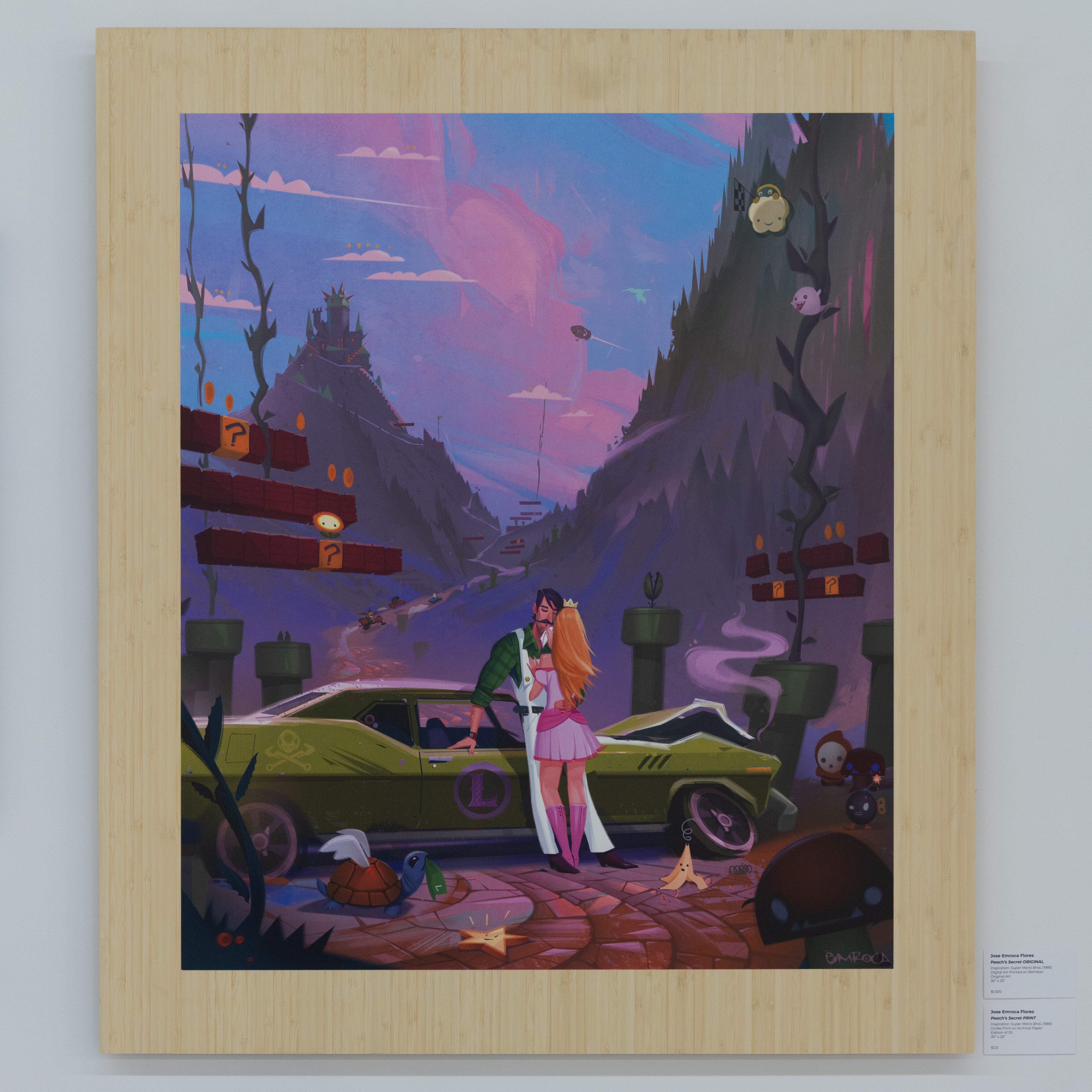 89 Peach's Secret by Jose Emroca Flores Wood Print