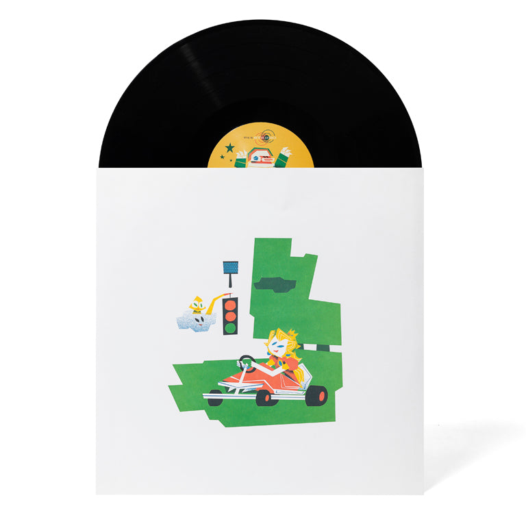 Joystick Jazz: The Blueshift Big Band Plays Classic Mario Tunes (Vol. 3) Vinyl Soundtrack Disc and Sleeve A/B (Back)