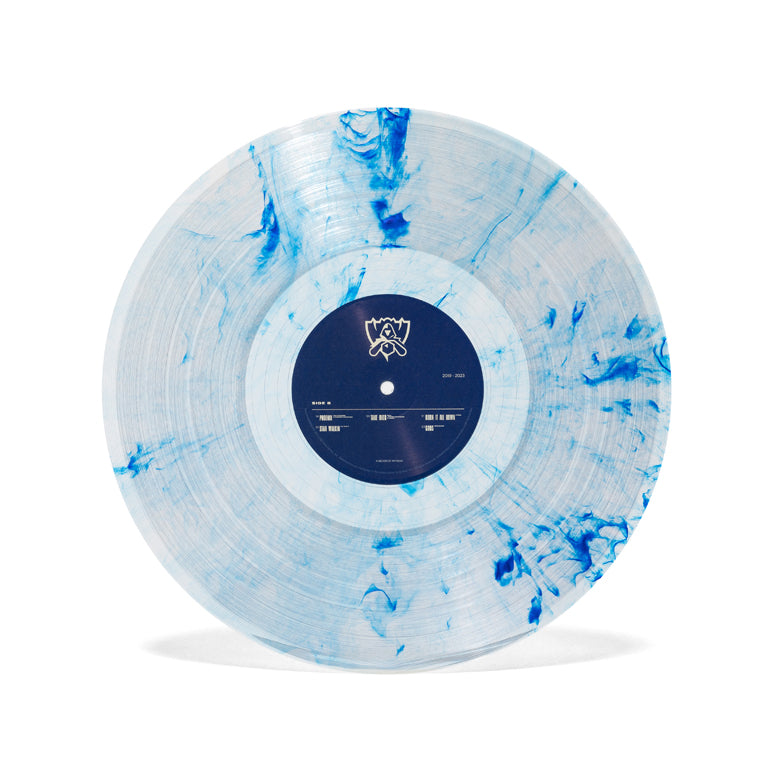 League of Legends Worlds Anthems Vol 1: 2014-2023 1xLP Clear with Worlds Blue Smoke (iam8bit exclusive) Disc A/B Side B