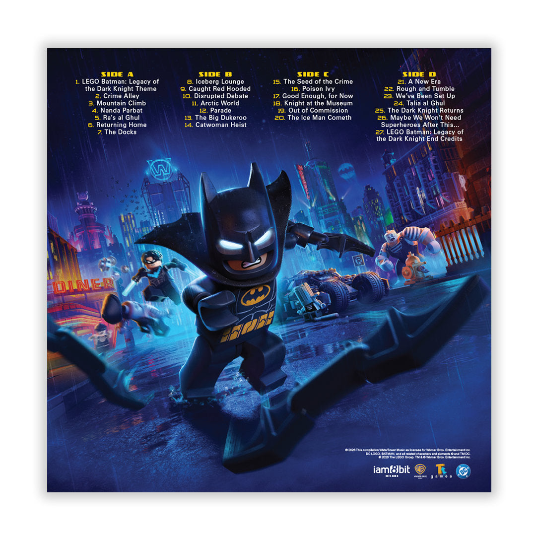 LEGO Batman: Legacy of the Dark Knight 2xLP (Bat Signal Splatter iam8bit Exclusive Edition)