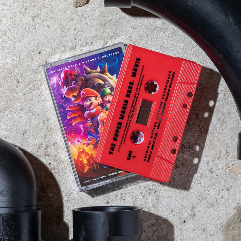 The Super Mario Bros. Movie Cassette (Red) and Box