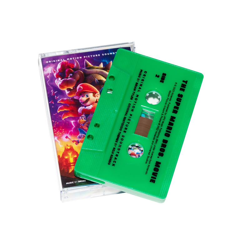 The Super Mario Bros. Movie Cassette (Green) and Box