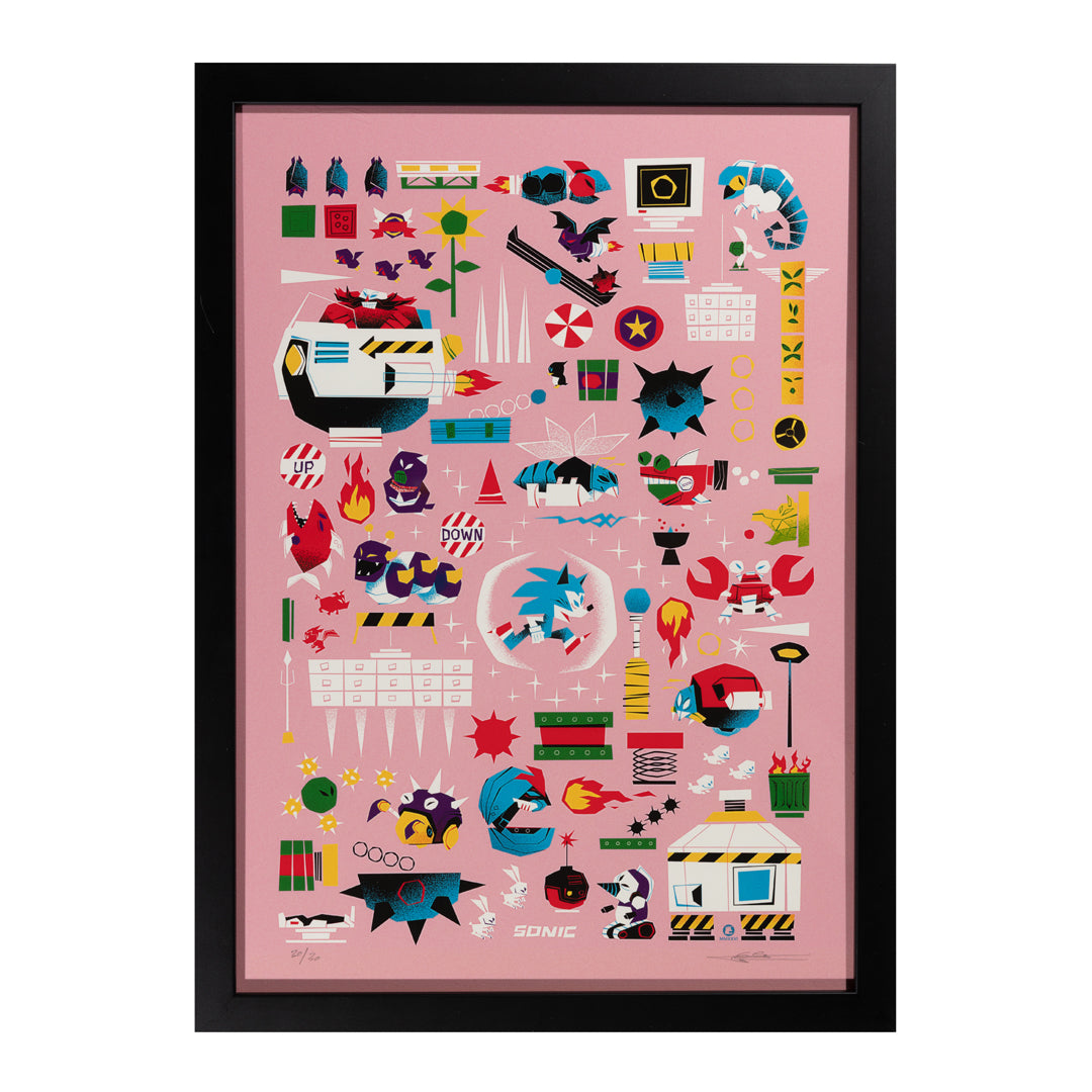 Mark Borgions - Super Sonic Spin Attack (Art Print)