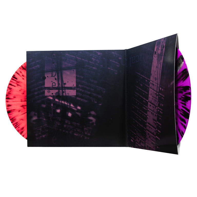 Neon White Soundtrack Part 1 “The Wicked Heart” 2xLP, Open Jacket and Disc Display