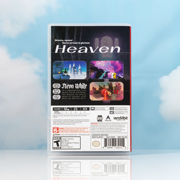 Neon White Nintendo Switch (Back)