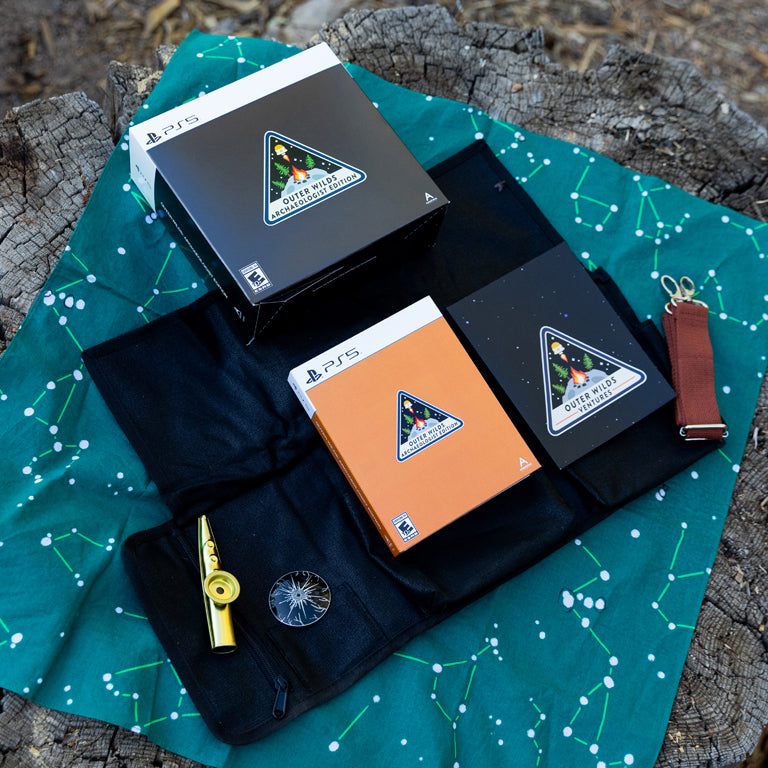 Outer Wilds: Collector's Edition (PS5 Variant) with Pouch, Clasp, Bandana, Kazoo and Booklet