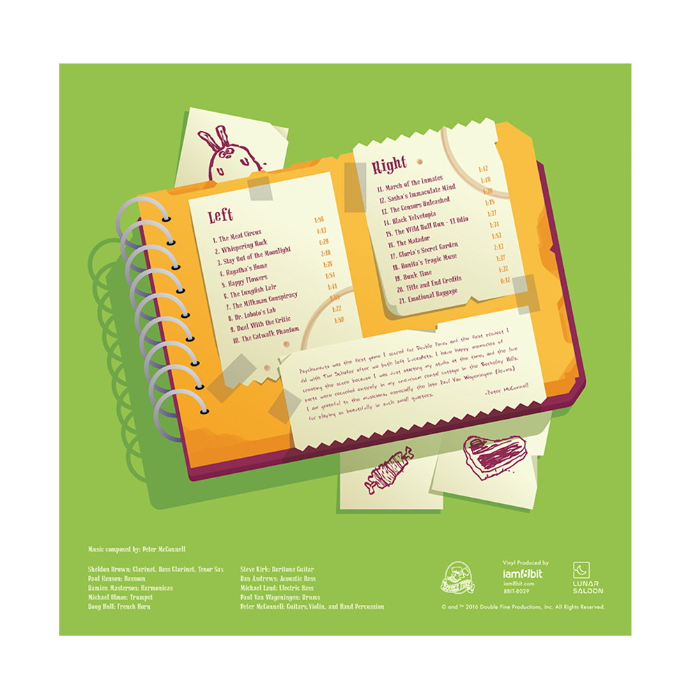 Psychonauts 20th Slipcase Back