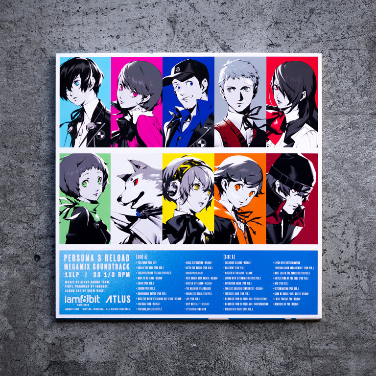 Persona 3 Reload Megamix Vinyl Soundtrack Back of Jacket
