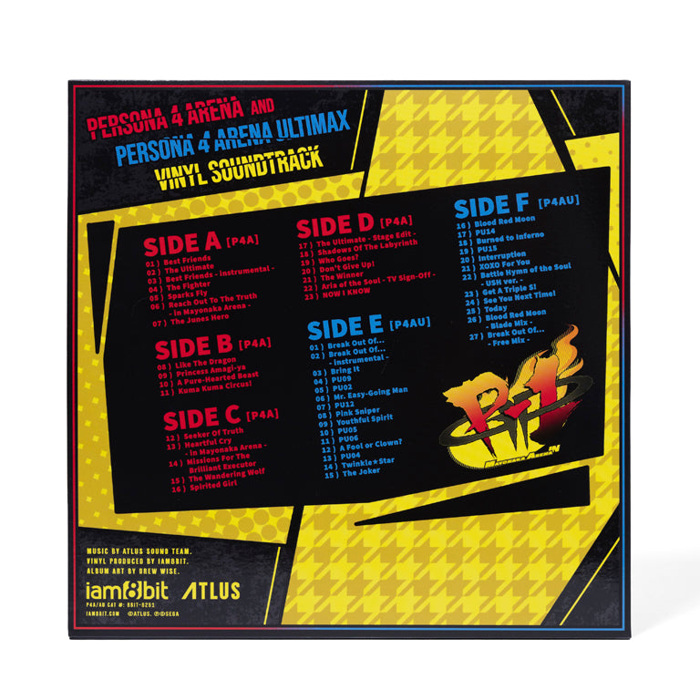 Persona 4 Arena & Persona 4 Arena Ultimax Vinyl Back