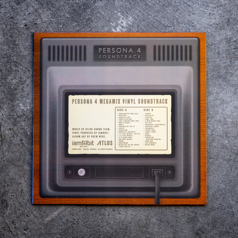 Persona 4 Megamix Vinyl Soundtrack Back of Jacket