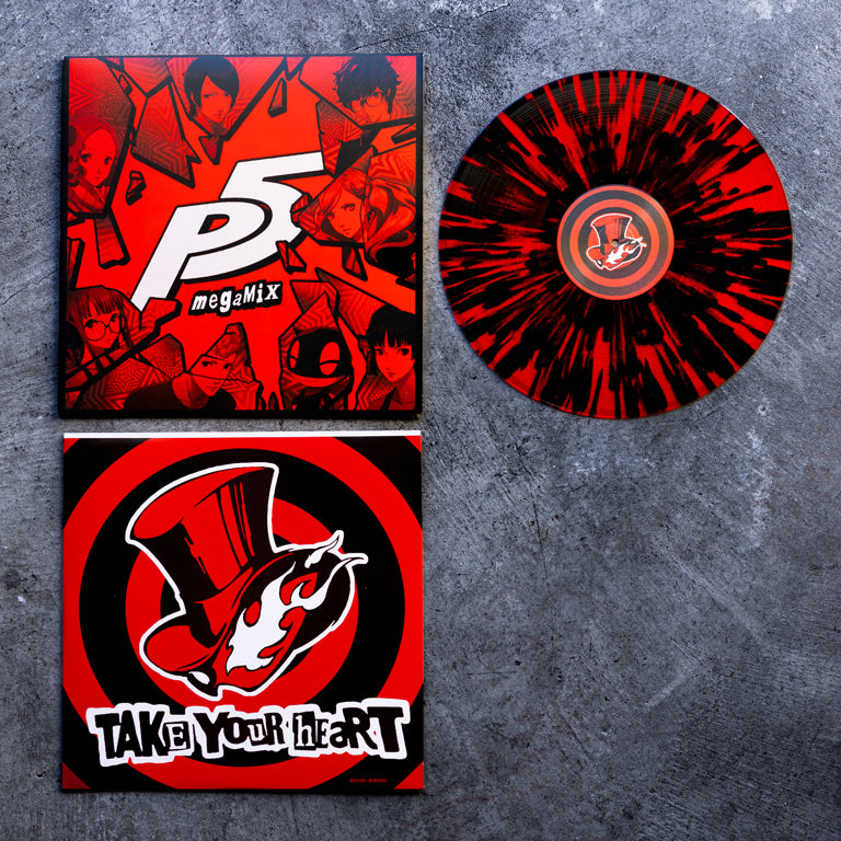 Persona 5 Megamix Vinyl Soundtrack Disc and Sleeve