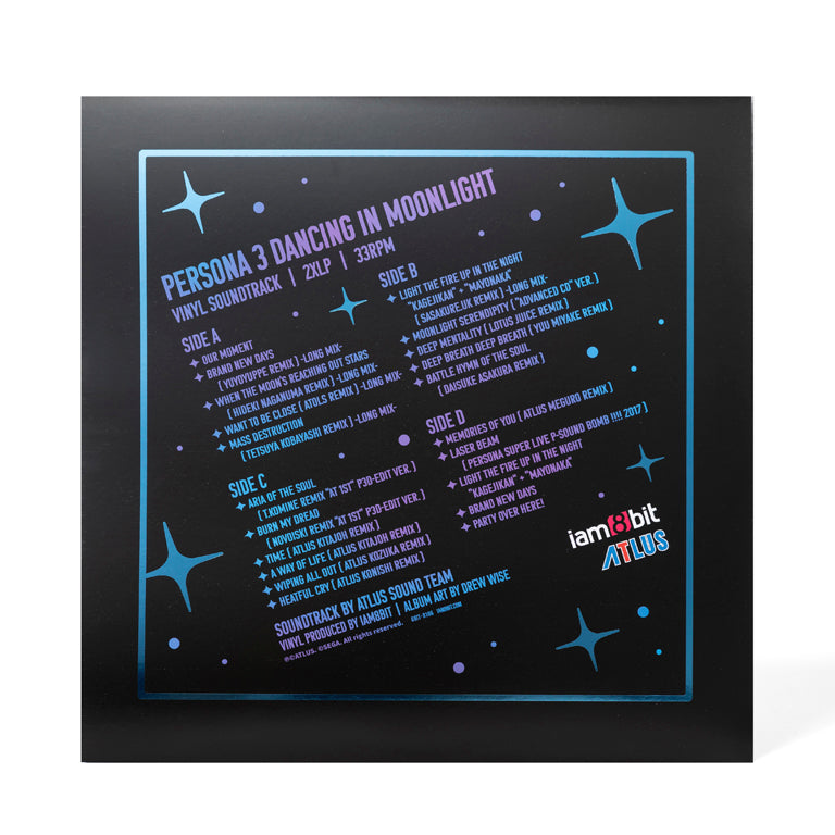 Persona 3: Dancing in Moonlight 2xLP (Back)