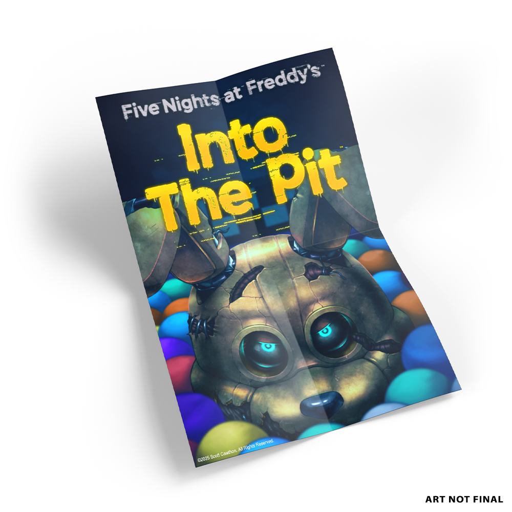 Five Nights at Freddy’s: Into the Pit 12”x18” Glow-in-the-Dark Fold-Out Poster
