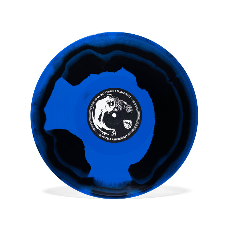 Rocket League x Monstercat: 10 Year Anniversary 2xLP Solid Black and Blue Jay Disc A