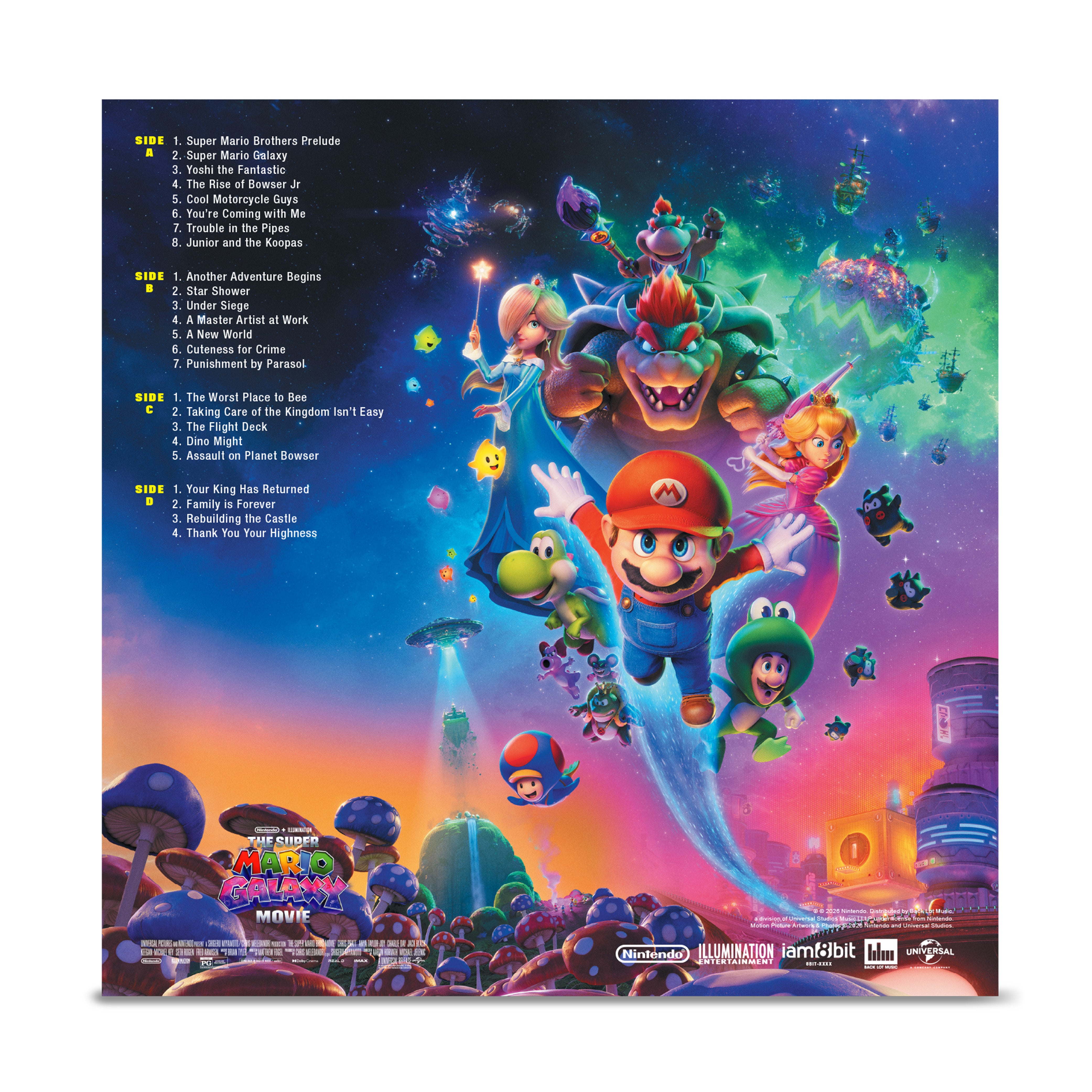 The Super Mario Galaxy Movie 2xLP Vinyl Soundtrack