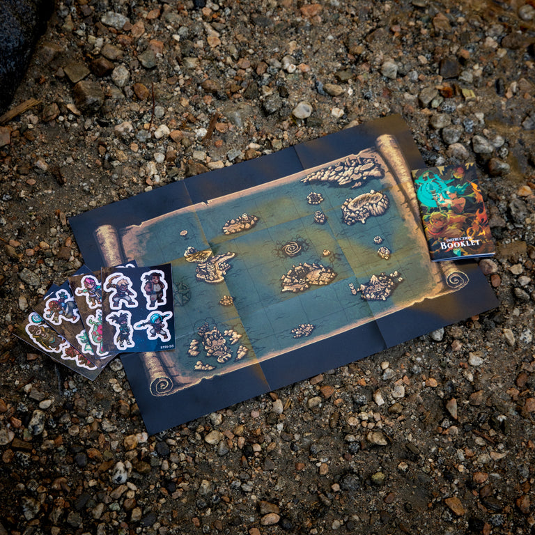 Sea of Stars (Xbox Exclusive Edition) Foldout Map, Character Sticker Sheets, and Game Manual