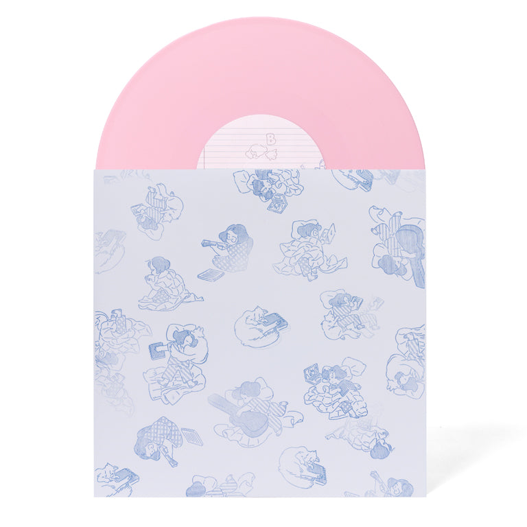 Spiral Bound Pink Vinyl Disc with Sleeves
