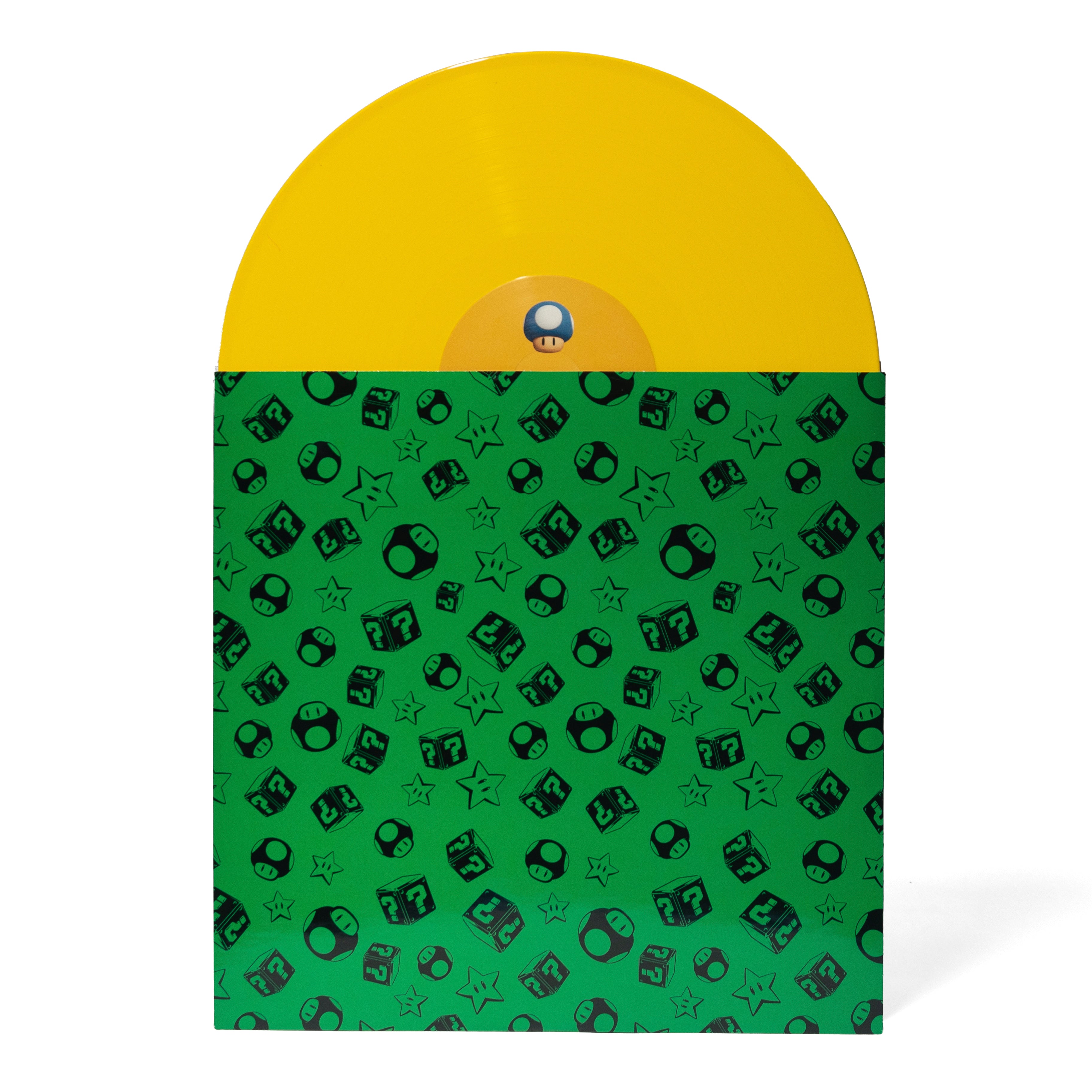 The Super Mario Bros. Movie 2xLP - Pink and Yellow (iam8bit Exclusive) - Disc And Sleeve A/B