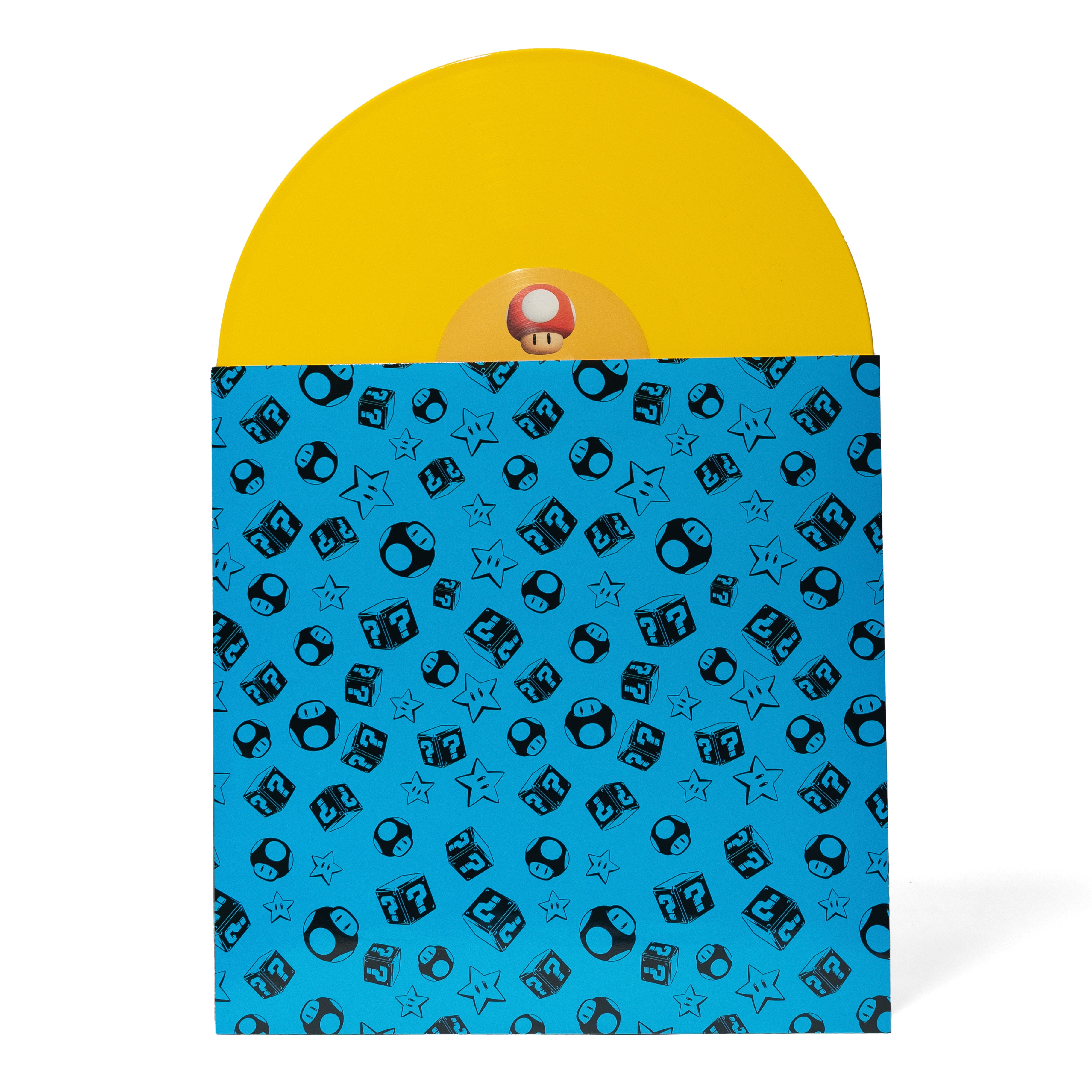 The Super Mario Bros. Movie 2xLP - Pink and Yellow (iam8bit Exclusive) - Disc And Sleeve A/B (Back)