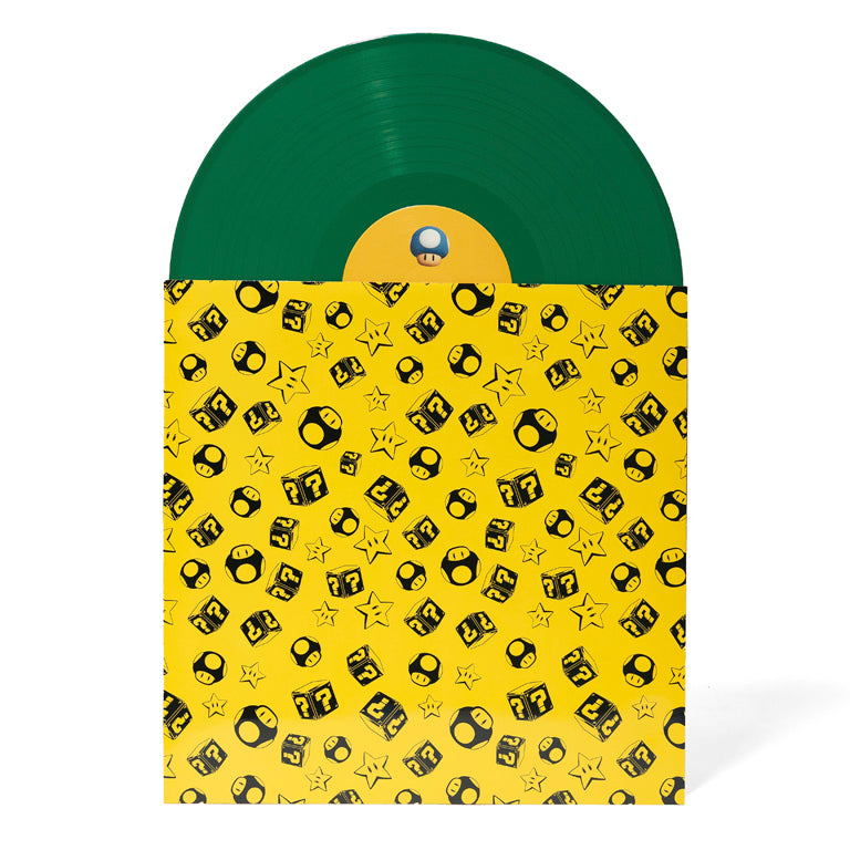 The Super Mario Bros. Movie 2xLP - Red and Green - Disc and Sleeve A/B (Back)