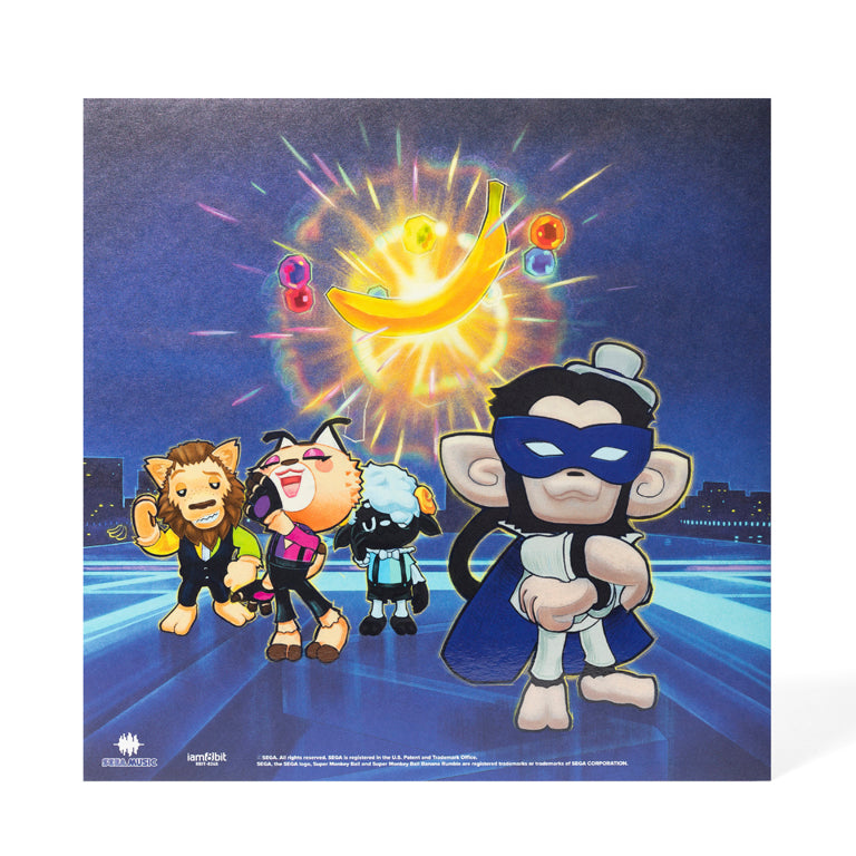 Super Monkey Ball Banana Rumble Vinyl Back of Jacket