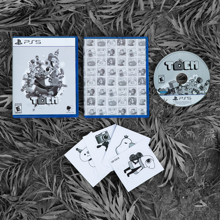 TOEM (PlayStation 5 Physical Edition) with reversible cover sheet, disc and character standees