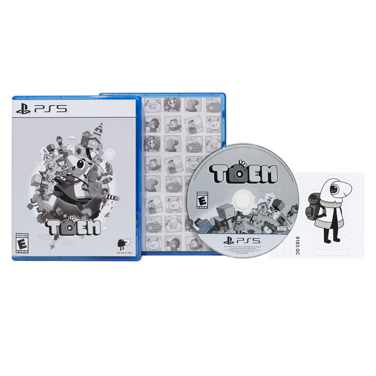 TOEM (PlayStation 5 Physical Edition) with reversible cover sheet, disc and character standees