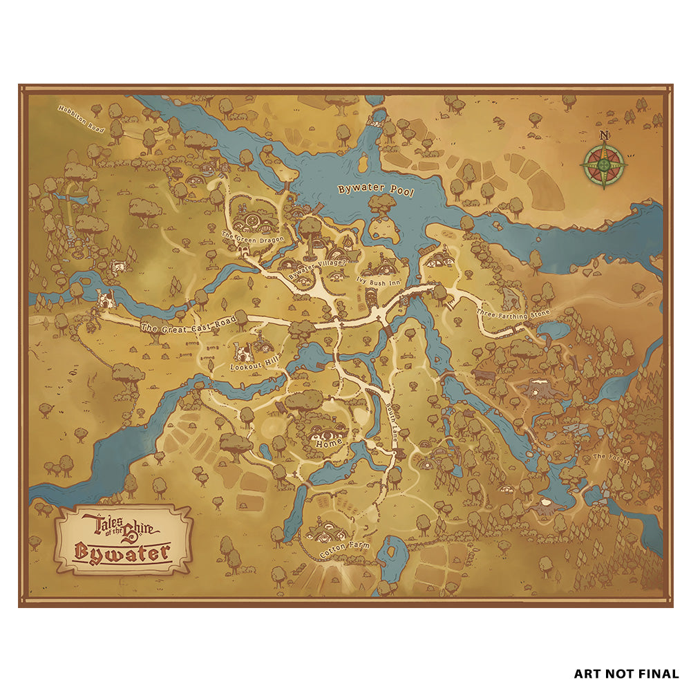 Tales of the Shire: A The Lord of The Rings™ Game Fold out map
