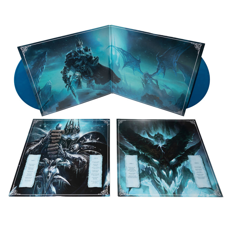 World of Warcraft: Wrath of the Lich King 2xLP Open Jacket Display with Discs and Sleeves