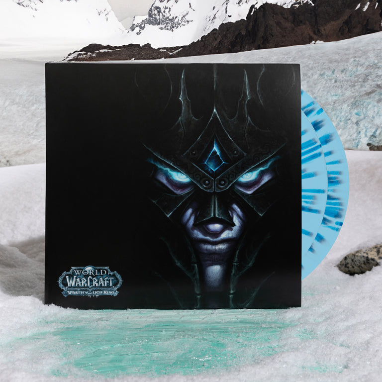 World of Warcraft: Wrath of the Lich King 2xLP Blizzard 'Blue Splatter' With Discs