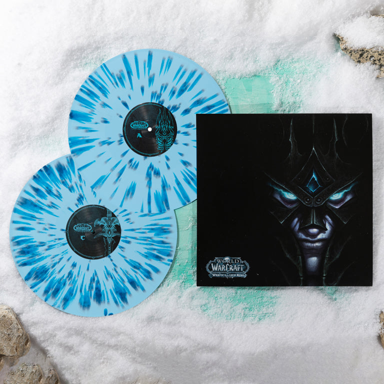 World of Warcraft: Wrath of the Lich King 2xLP Blizzard 'Blue Splatter' With Discs A/B and C/D