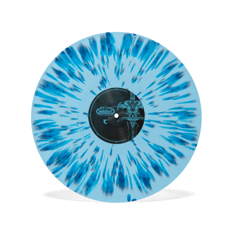 World of Warcraft: Wrath of the Lich King 2xLP Blizzard 'Blue Splatter' Disc C/D Side C