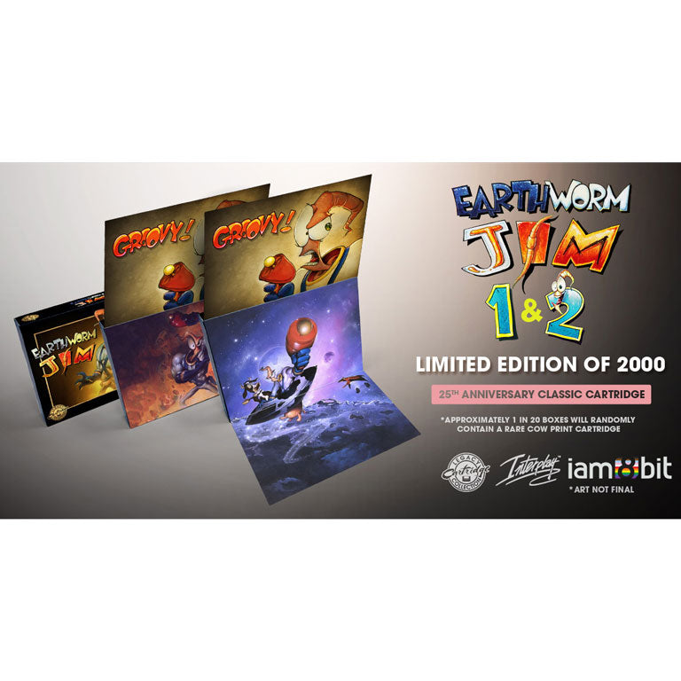 Earthworm Jim 1+2 (25th Anniversary Edition) - Legacy Cartridge Collection