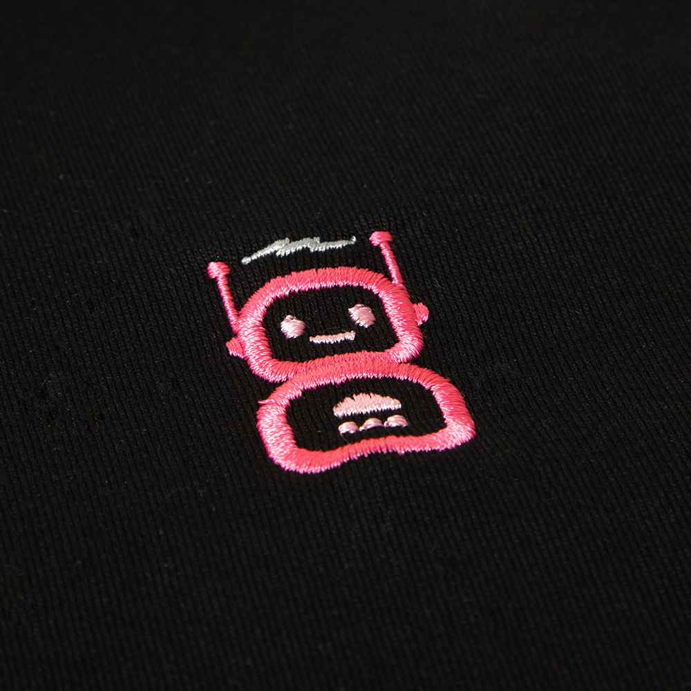 iam8bit Presents: iam8bot Embroidered Polos (Black)
