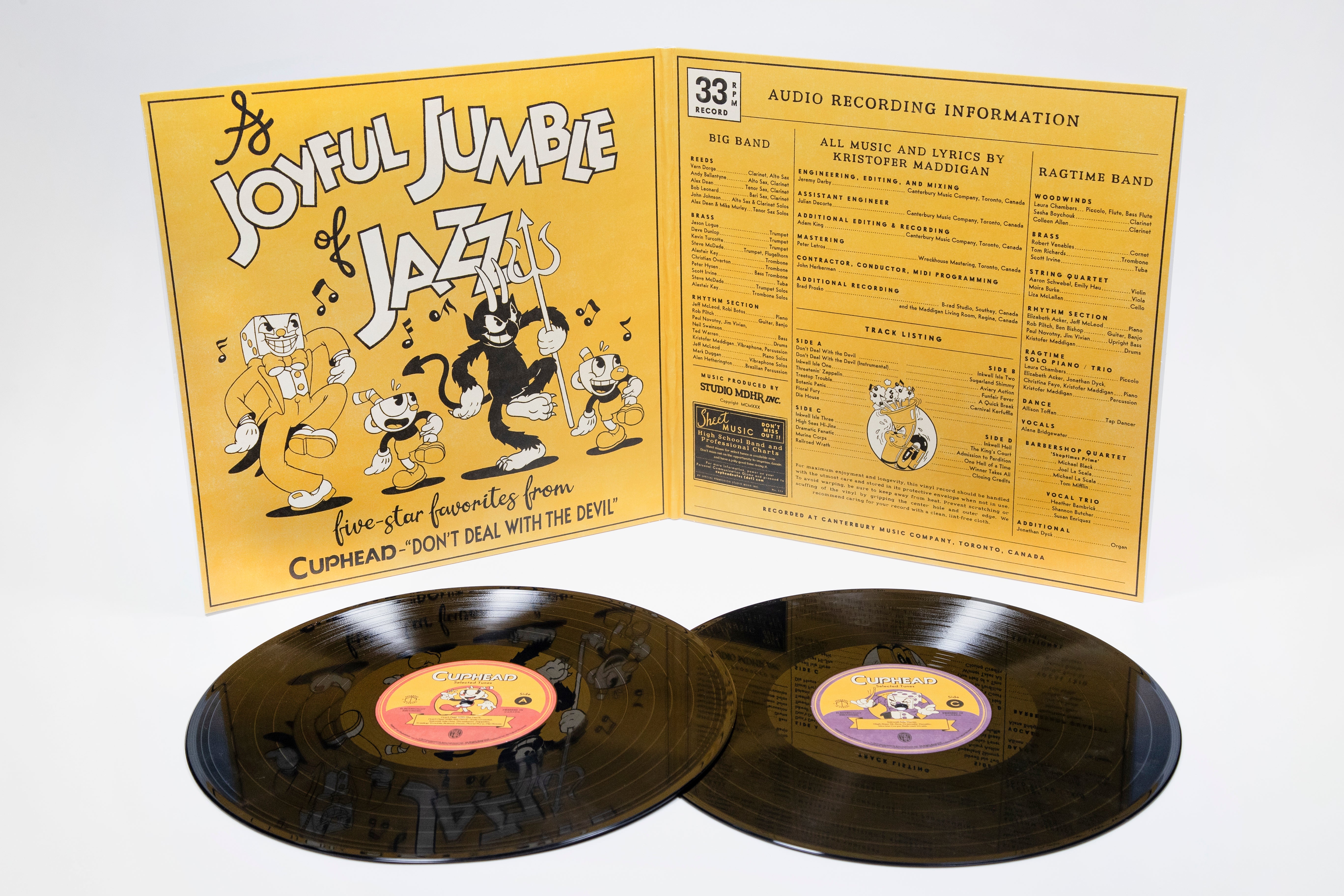 Cuphead 2xLP Vinyl Soundtrack