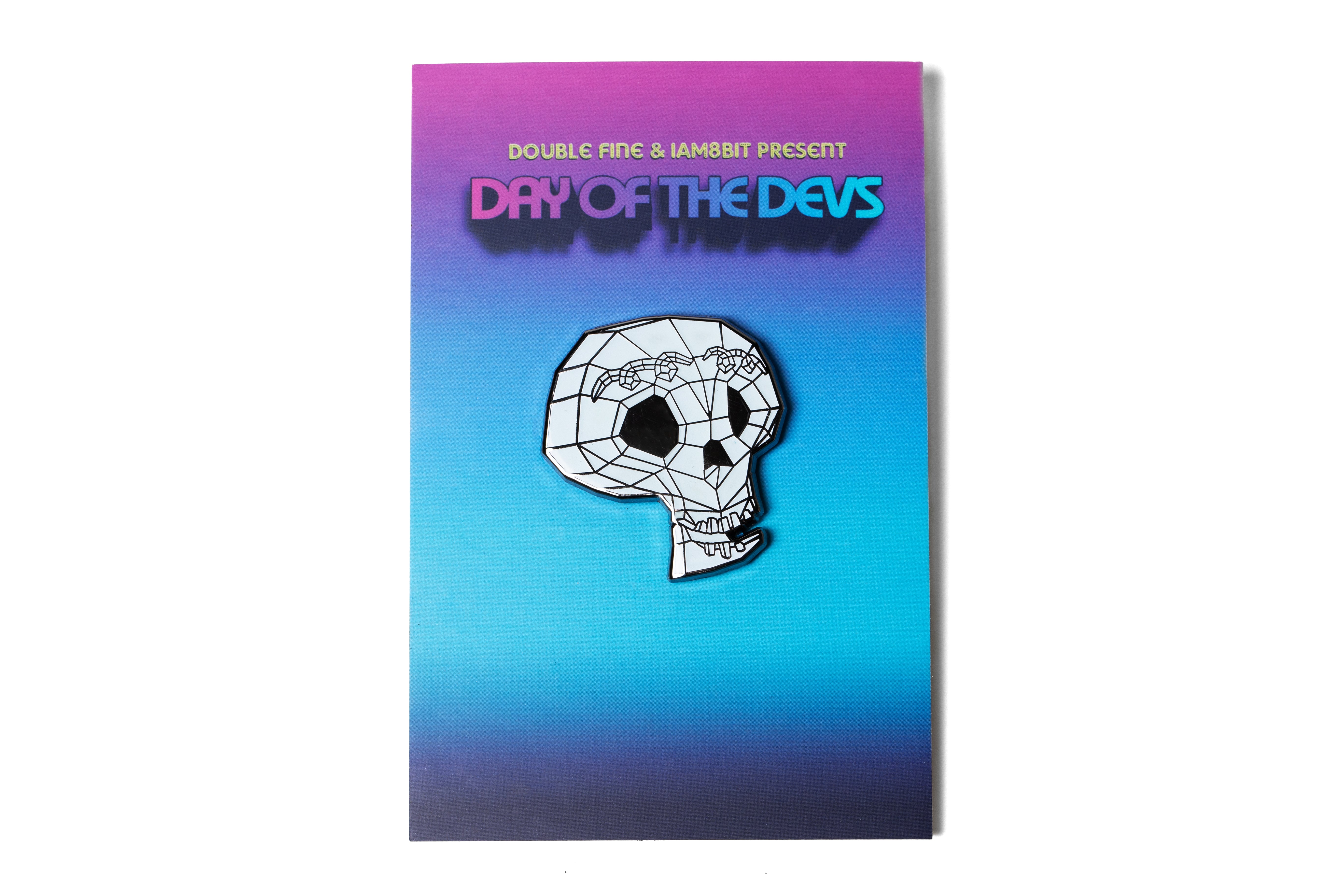 Day of the Devs Pin and backer