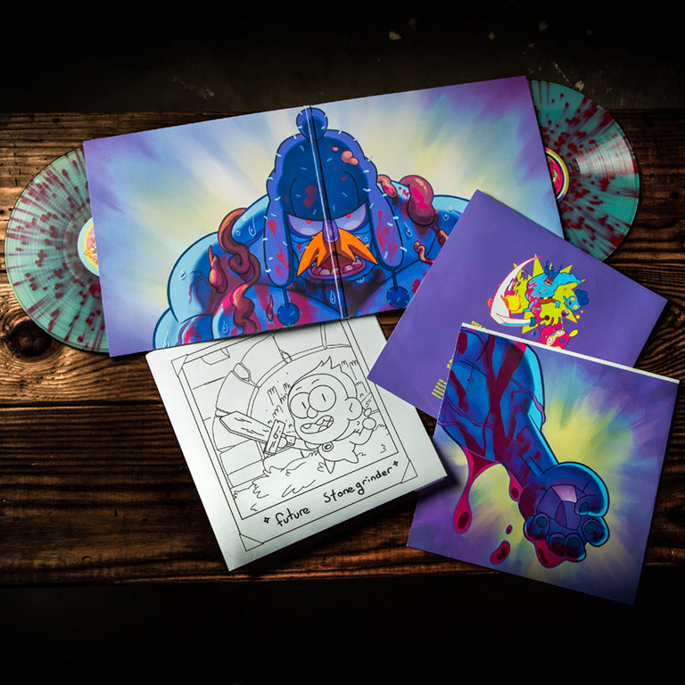 Grindstone Vinyl Soundtrack Disc and Coloring Poster