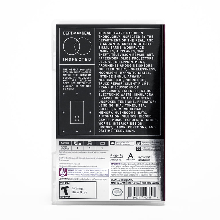 Kentucky Route Zero Nintendo Switch