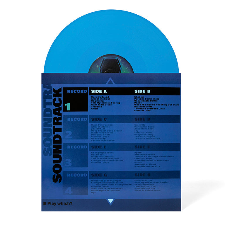 Persona 3 Vinyl Soundtrack 4xLP - Disc and Sleeve